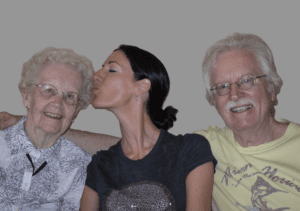 Grandma, Jodi, and Dad!